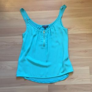 Express sheer/knit tank top